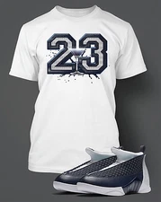 23 Cocktail Tee Shirt to Match AIR J15 OBSIDIAN Big Tall Pro Club Shaka RTP T