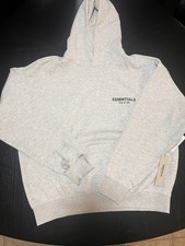 Essentials Fear of God Gray Fleece Pullover H...