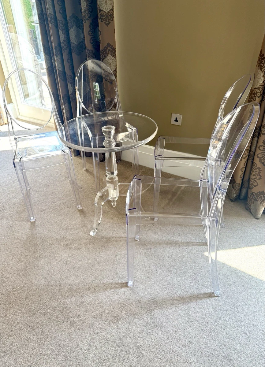 Gallery image 12 for Stunning  Round Contemporary Dining Table & Kartell Style chairs