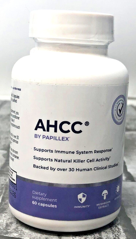 Papillex AHCC  - Immune System Response - 60 Capsules - 11/2027 - NIB!