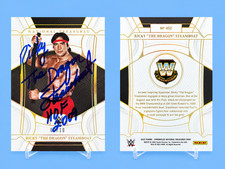 2022 National Treasures Ricky Steamboat Auto HOF Inscription 09/10 WWE