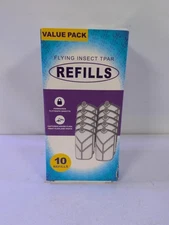 Flying Insect Trap Refills 10 Pack Value Captures Flies Gnats Fruit Flies