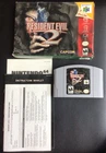Resident Evil 2 (N64, 1999) CIB w/ Reg Card and original inserts