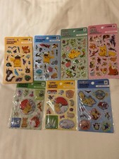 Korea Daiso limited Pokemon sticker 7 types set