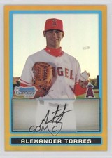 2009 Bowman Chrome Prospects Gold Refractor 44/50 Alex Torres Alexander 3y4