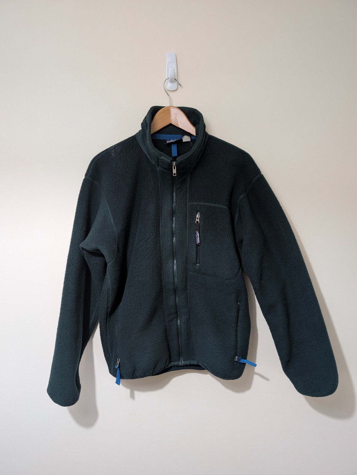 Chaqueta polar Patagonia vintage verde oscuro STY25031 AÑOS 90 talla mediana hecha en EE. UU.