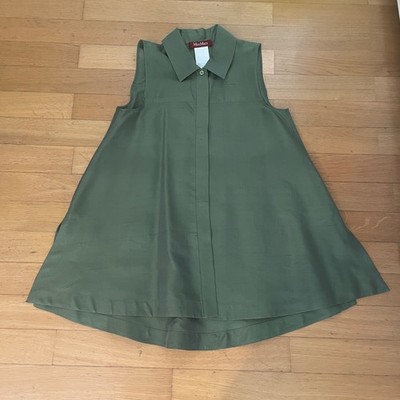 MAX MARA SEIDENBLUSE / LONGSHIRT  - Gr. 32  - gebraucht, sehr gepflegt