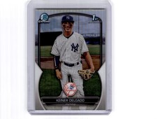 2023 Bowman Chrome #BCP-191 Keiner Delgado Prospects Refractor #/499