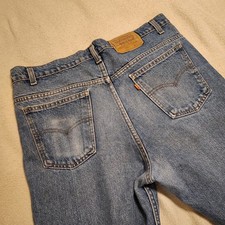 Vintage Levis 517 Orange Tab Jeans Mens 36x32 Blue MADE IN USA 80's Relaxed