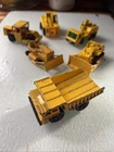 Hot Wheels Construction Vehicles Lot 6 Diecast Trucks Yellow Vintage