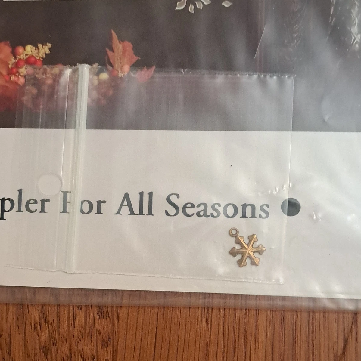 Lavender Wings Sampler for All Seasons Cross Stitch Chart Beads Charm