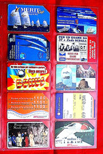 30 schede telefoniche TELECOM  vari soggetti vari valori in 3 Folder Contenitori