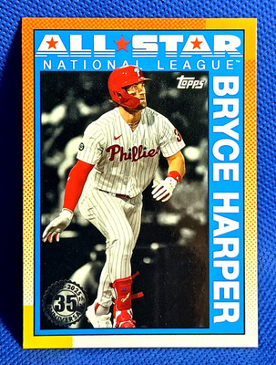 2025 Topps Series 2 #90AS-19 1990 All-Star Blue Variation Bryce Harper *Phillies