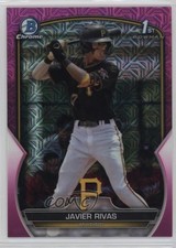 2023 Bowman Chrome Prospects Mega Box Pink Mojo Refractor /199 Javier Rivas uk2