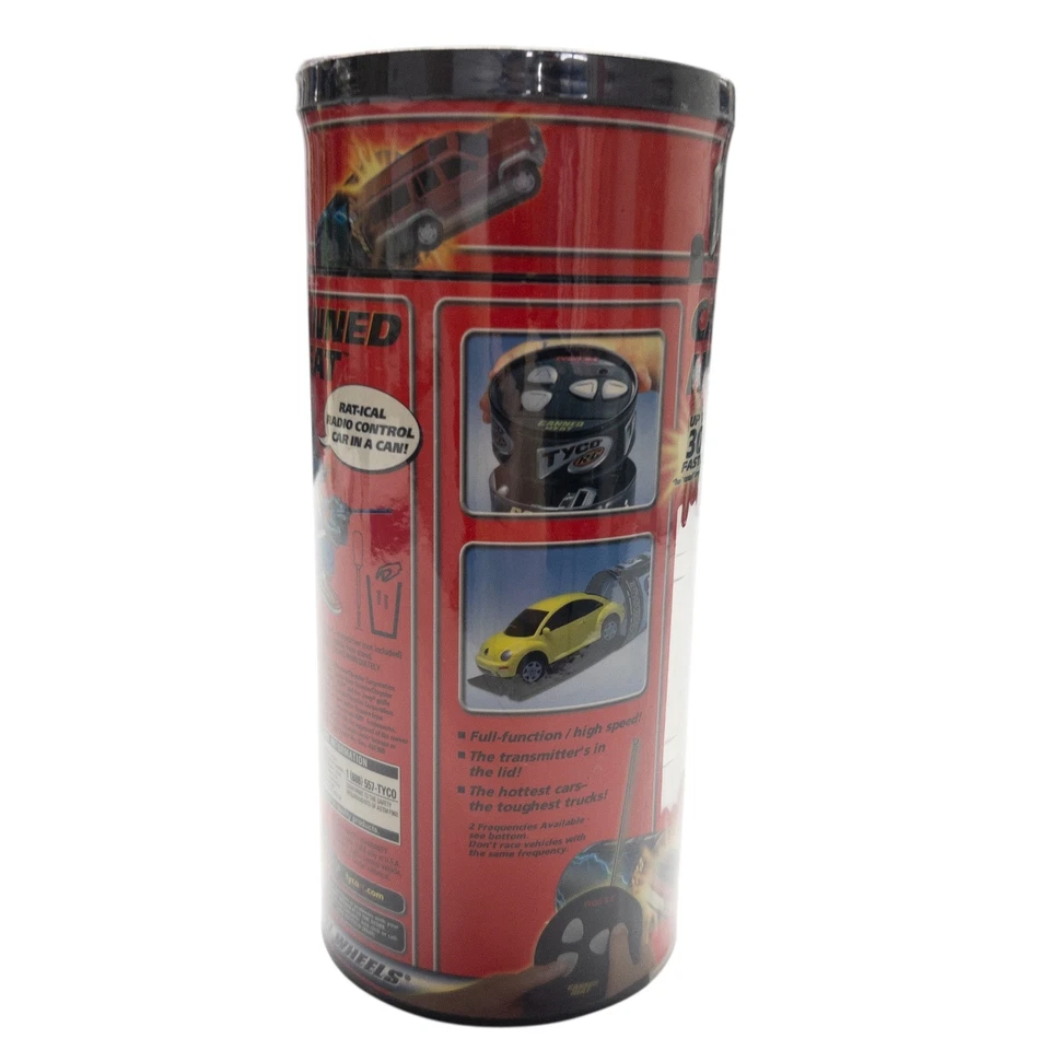 Tyco RC Enlavado Calor Mini Radio Control Coche Juguete Rojo Años 90 Fast Speed Racer Nuevo en Caja Foto 2 de 4