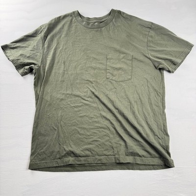 Gap Everyday Soft Original Pocket Crewneck T-Shirt - Olive Green