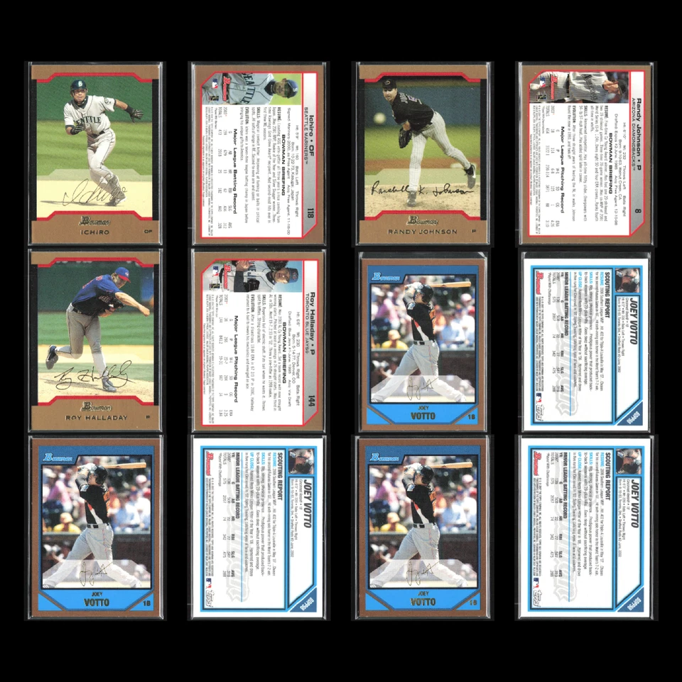 Lote de 50 tarjetas de béisbol Bowman Gold 2004 Ichiro Suzuki Seattle Mariners casi nuevo conjunto MLB Foto 3 de 4