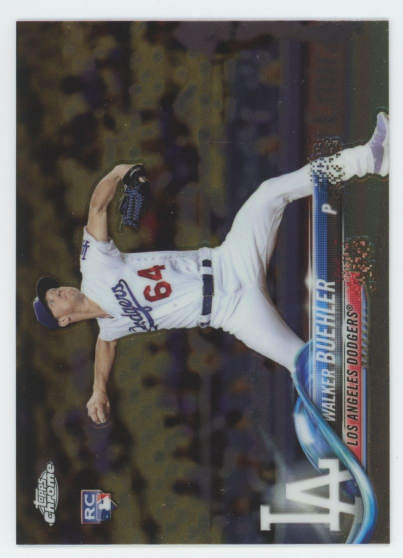 2018 Topps Chrome Walker Buehler Rookie Los Angeles Dodgers #7