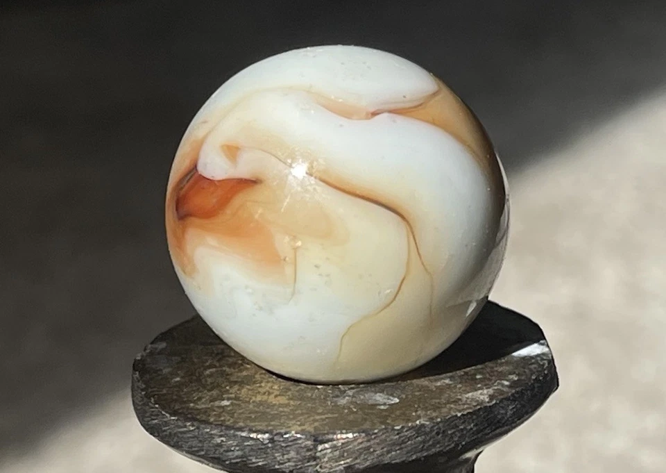 Christensen Agate Flame Shooter marble 1” - Image 3 of 4