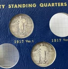 Partial Set of Standing Liberty 25c  (20 pcs) in Whitman Album Circulated No Res