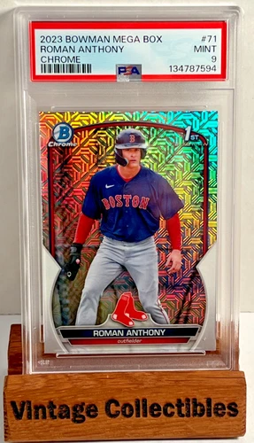 2023 Bowman Mega Box Roman Anthony Chrome Mojo #71 PSA 9 Mint Red Sox