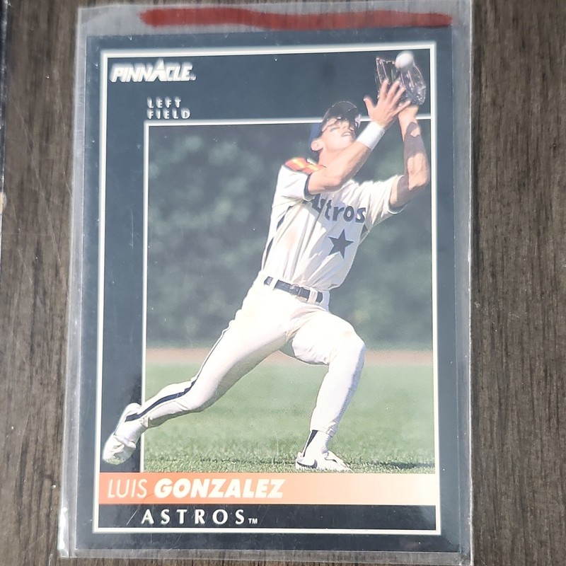 1992 Pinnacle - Luis Gonzalez #163 Houston Astros MLB Baseball Card Base Set