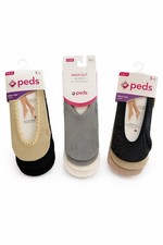 Peds Women's No-Show Ultra Low Liner Socks 10 Pairs Multicolor