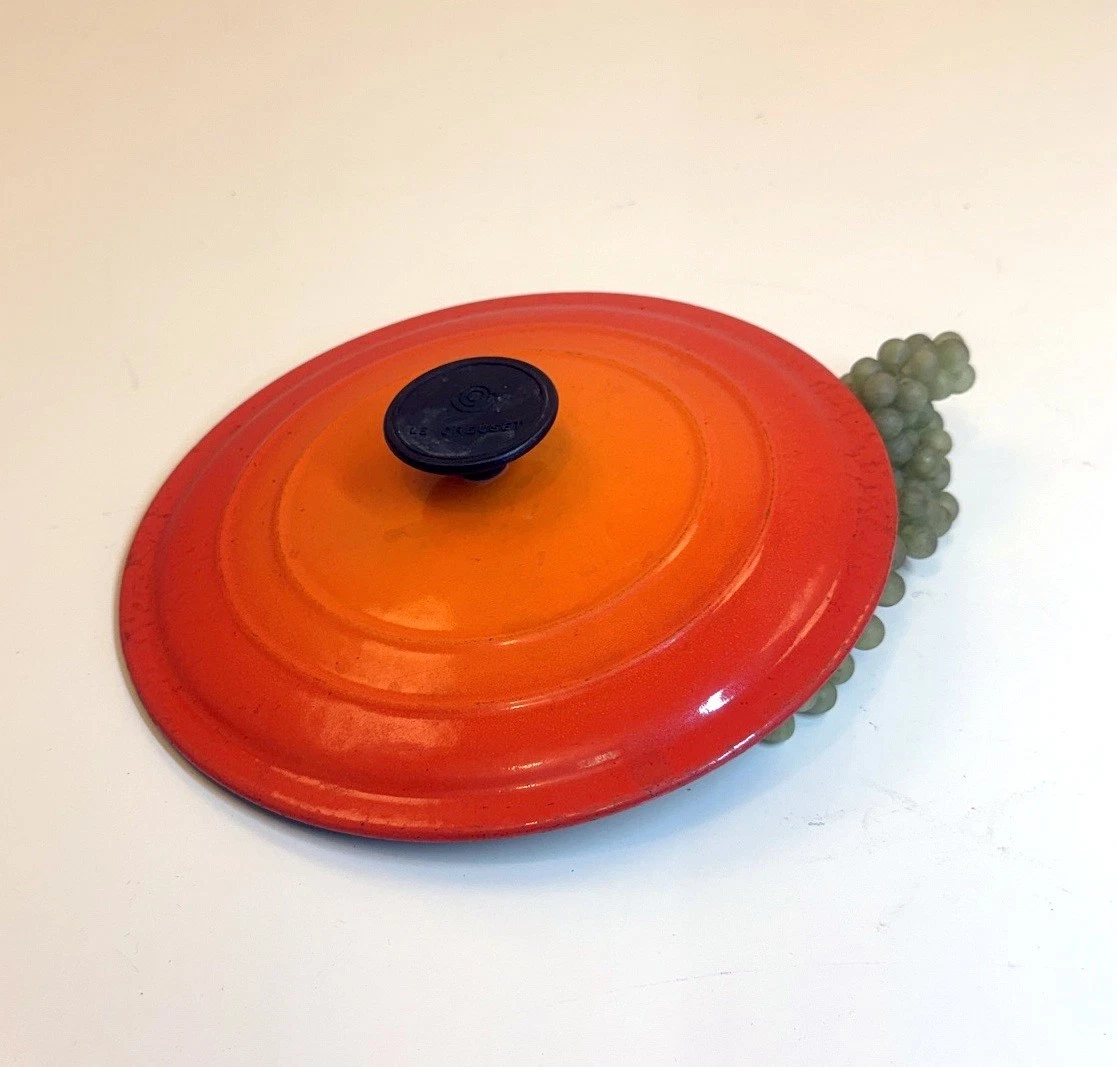 Le Creuset® Iron Cast French Round Dutch Oven - Flame - Sz E / 9.5" - LID ONLY