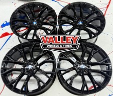 Set 4 22 Gloss Black Staggered Wheels Rims Fits Bmw 5x120 22x9.5 22x10.5 Set 4 22 Gloss Black Staggered Wheels Rims Fits Bmw 5x120 22x9.5 22x10.5
