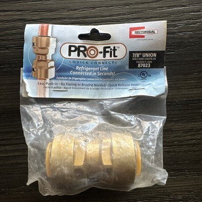 RectorSeal 87023 PRO-Fit 7/8'' Quick Connect Union for refrigerant line