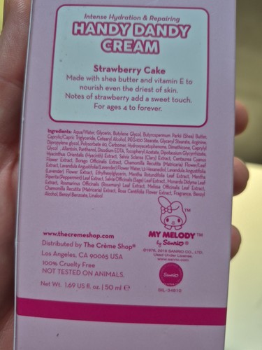 Hello Kitty The Creme Shop Handy Dandy Cream- Strawberry Cake Limited Edition - Picture 4 of 4