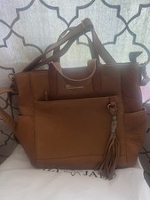 NWOT Lily Jade Brittany In Sand Old English Leather Convertible Backpack Purse