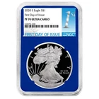 2020-S Proof $1 American Silver Eagle NGC PF70UC FDI First Label Blue Core