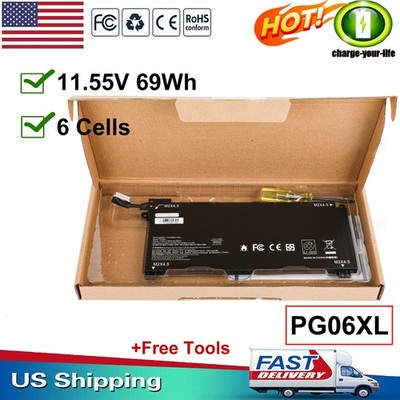 PG06XL Battery For HP OMEN 15T-DH000 15-DH000 HSTNN-DB9F L48431-2C1 L48497-005