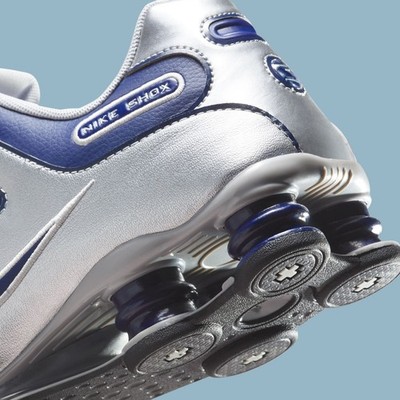 Nike Shox NZ Midnight Navy Metallic Silver Black 378341-402 sz 9.5