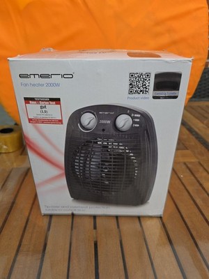 Emerio Small Compact Portable Fan Heater Black - Neu und org.verpackt 