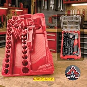 Insert Organizer for Milwaukee Packout 8435 | M12 FUEL 3/8 HS Ratchet 2567-20