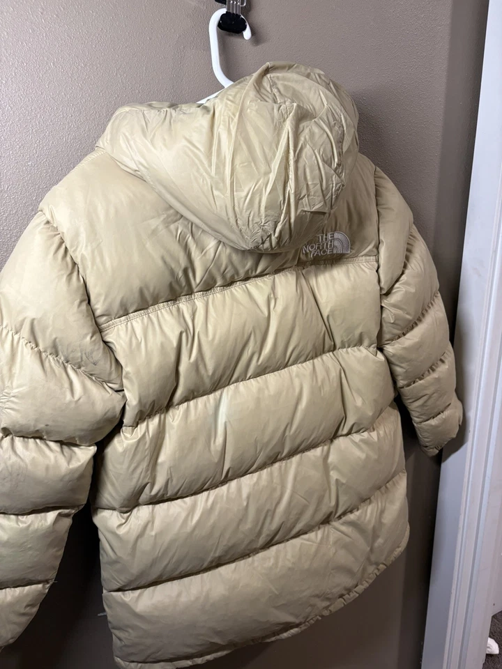 The North Face Women's Gotham Down Parka Winter Jacket/Coat Khaki Sz M pre worn - Image 4 of 4