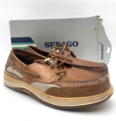Sebago CLOVEHITCH II Men's NEW Boat Shoes Amber Gold Multiple Sizes