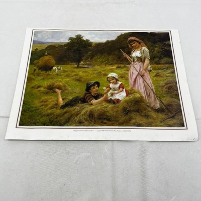 A Happy Family - George Hillyard Swinstead viktorianischer Strukturdruck