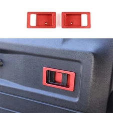 Red Alloy Inner Door Bowl Cup Cover Replace For Land Rover Defender 90 2004-18