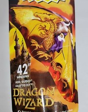42" Gayla Kite "DRAGON WIZARD, New, Sealed, String Included, USA
