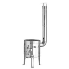 Ø35 Uchag Utschag Feuerstelle Edelstahl Feldküche Eintopfofen BBQ Gulaschkanone