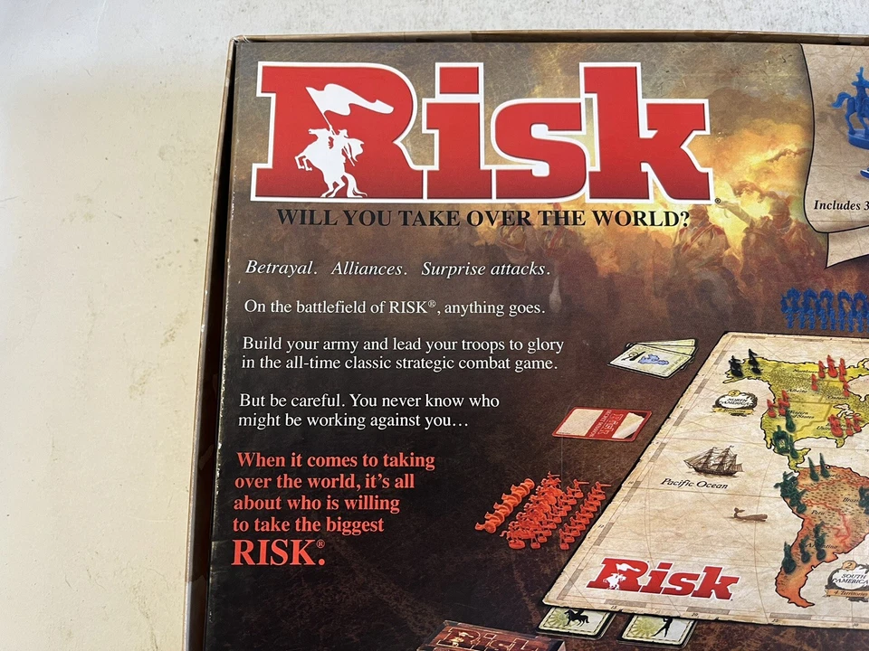 Risk Board Game Strategic Conquest Secret Missions Multiple Gameplay Complete - Image 3 of 4