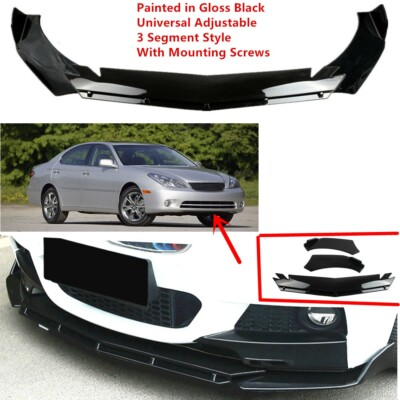 #ad Add on Universal For Lexus ES 330 2005 2006 Front Underbody Lip Splitter Black $56.89