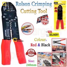 Rolson Crimping Cutting Tool Cable Wire Stripper Plier Electrical Crimper Cutter