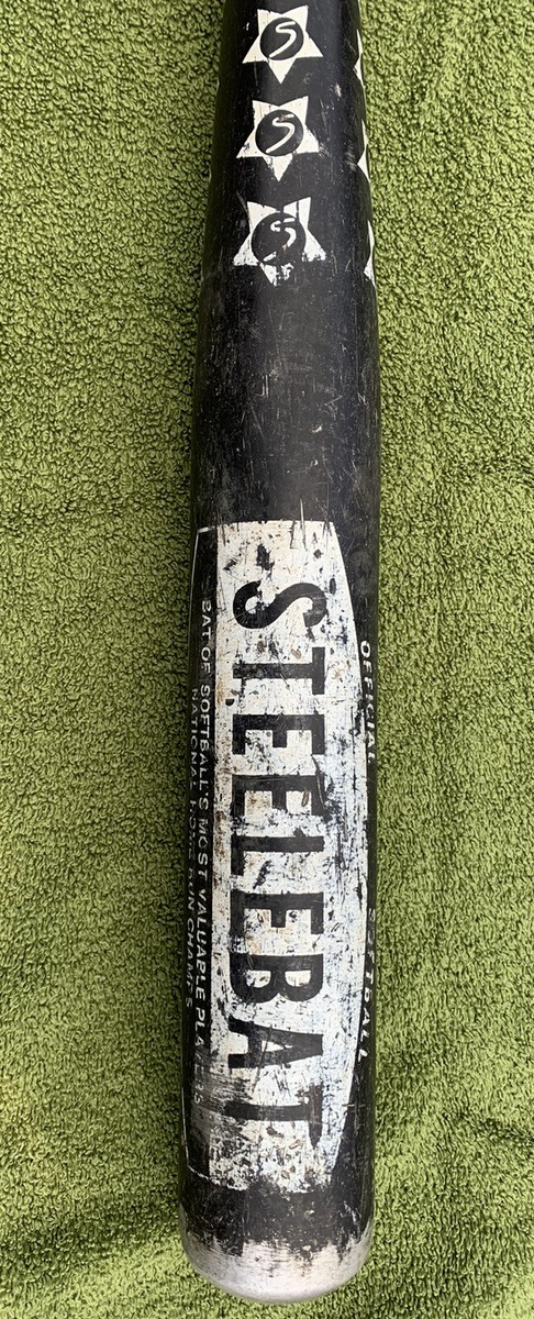 Batte De Softball Steele’s Power Chamber Light 34" 30 Oz – NOS, Aluminium Vintage