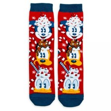 Disney Holiday : Mickey Mouse and Friends Holiday Socks for Kids NEW L 1-4