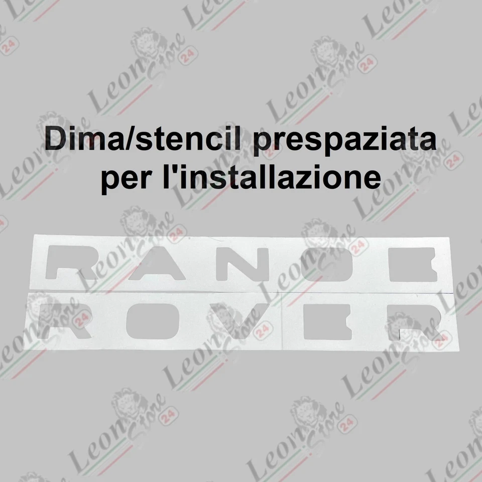 Logo Scritta per Range Rover Grigio Satinato evoque sport vogue velar badge land - Immagine 4 di 4