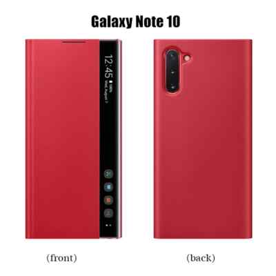 For Samsung Galaxy Note 10Plus/Note10 Wake Up Leather Case Flip
